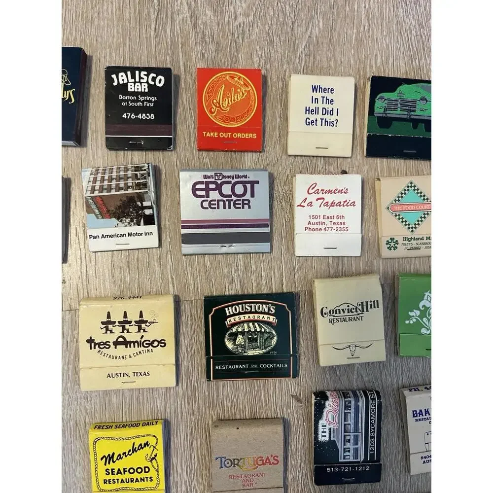 Matchbooks Most In Texas‎ Matchbook Lot- Restaurants H96